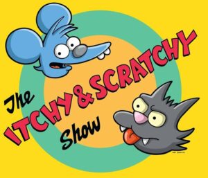 Logo della serie animata Itchy & Scratchy.